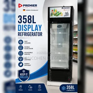 Premier 358l Display Showcase With Glass Door