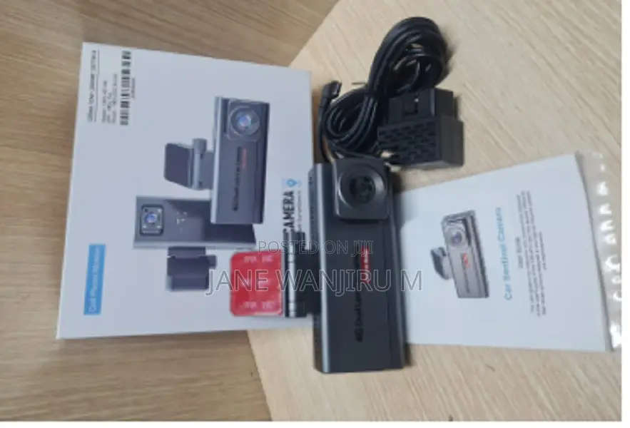 4g Dual Dash Camera With Wide-Angle Lens Remote Access