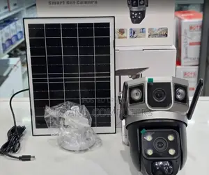 4g Sim Solar Powered Security Camera Dual Lens PTZ With Two-Way Audio