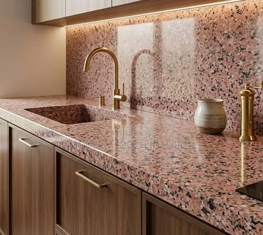 Natural Rosa Pink Granite Slab (8 by 2ft)