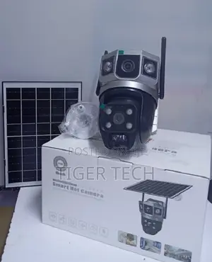 Dual-Lens Solar-Powered PTZ Security Camera,Smart Net Camera