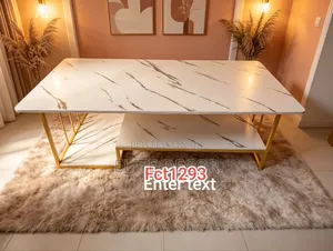 Executive White Marble Coffee Table – Modern Luxury Living Room