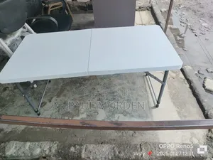 Foldable Table White, Traveling Available
