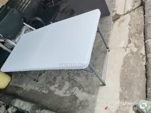 Foldable Table White, Traveling Available