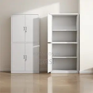 Office Cabinet; Steel Lockable 4-Door Cabinet
