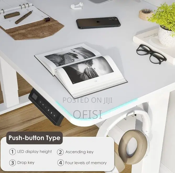 Office Desk; Adjustable Height Electric Table