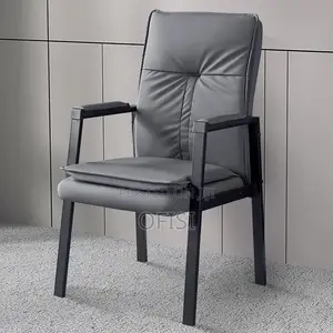 Office Chair; High Back Leather Visitor's Chair