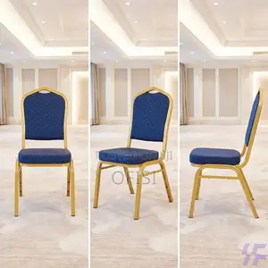 Conference Chair; Blue Modern Banquet Conference Chair