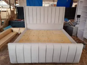 Cream 5 by 6 Chesterfield Bed