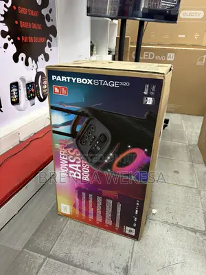 JBL Partybox Stage 320 Portable Party Speaker With Wheels –