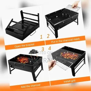 Foldable Portable Barbecue Charcoal Grill