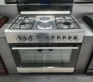 90×60 Tlac Stand Cooker 4 Gas + 2 Electric Wide Electric Oven