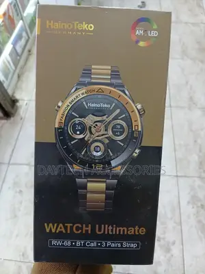 Hainoteko Rw68 Ultimate Smartwatch – Amoled Screen 3 Fashion Straps