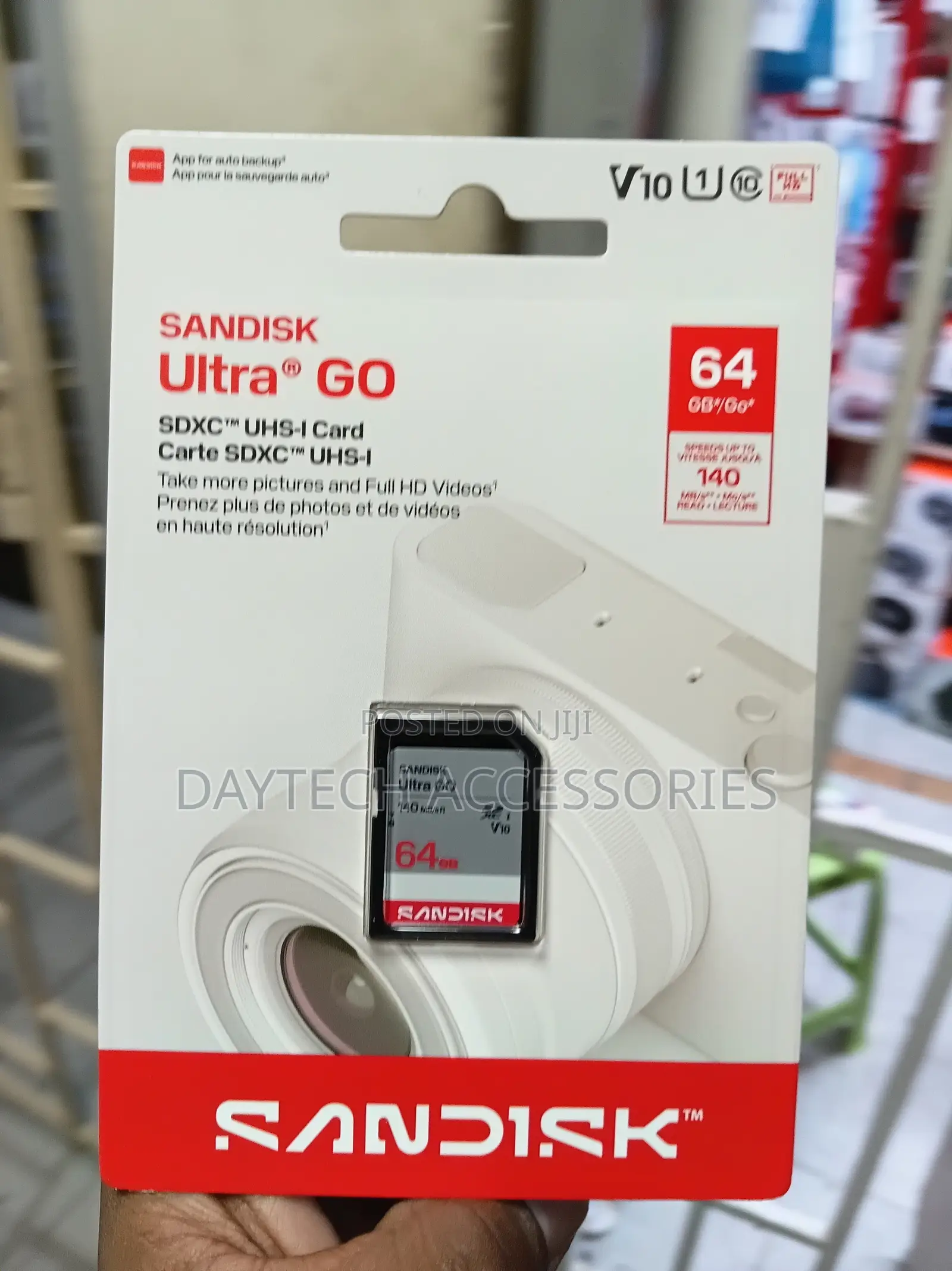 This Is a 64gb Sandisk Ultra Go SDXC Uhs-I Memory Card.