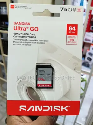 Sandisk Ultra Go SDHC and SDXC Uhs-I Card - 64gb