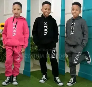 Warm Track Suits for Kids Grey,Black,Pink