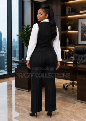 Attached 2-Piece Ladies Trouser Suit,