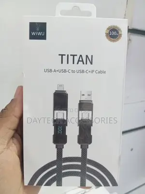 This Is a Wiwu Titan Series 4-in-1 Charging Cable (Model Wi-C039)