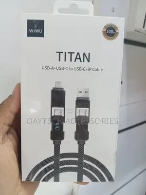 Wiwu Wi-C039 Titan Series 4 In1 A+C to C+L Charging and Data Cable