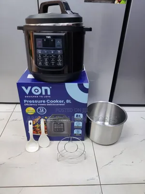 Von Pressure Cooker – 8l With Stainless Steel Pot Anmak
