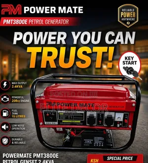 Powermate PMT 3800e Petrol Engine Powerful, Durable Fuel Efficient