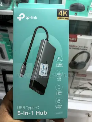 Tp-Link Uh5020c Usb Type-C 5-in-1 Hub Adapter/Docking Station.