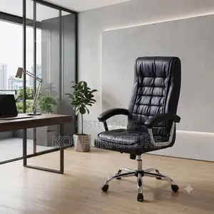 Office Chairs; Swivel Leather Backrest Office Chair