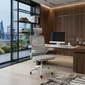 Office Chairs; White Recliner Fabric Office Chair With Adustable Arms