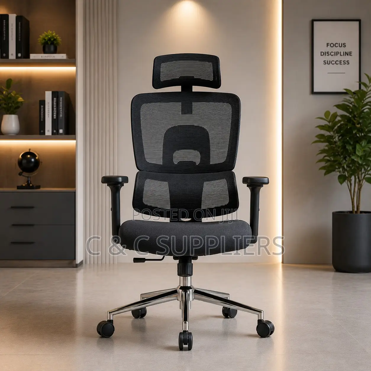 Swivel Mesh Orthopedic Task Chair.