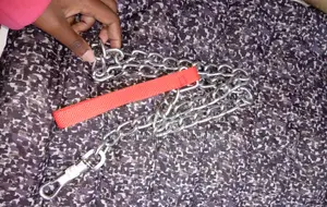 Dog Chain Leash With Comfortable Handle
