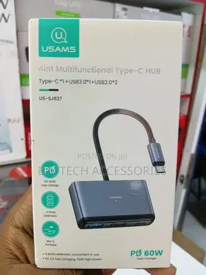 Usams Us-Sj628 5in1 Type-C Hub (Usb-C 5 Ports) Dockingstation