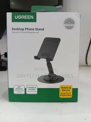 This Is a Ugreen Lp805 Desktop Phone Stand 360-Degree Rotating Base.