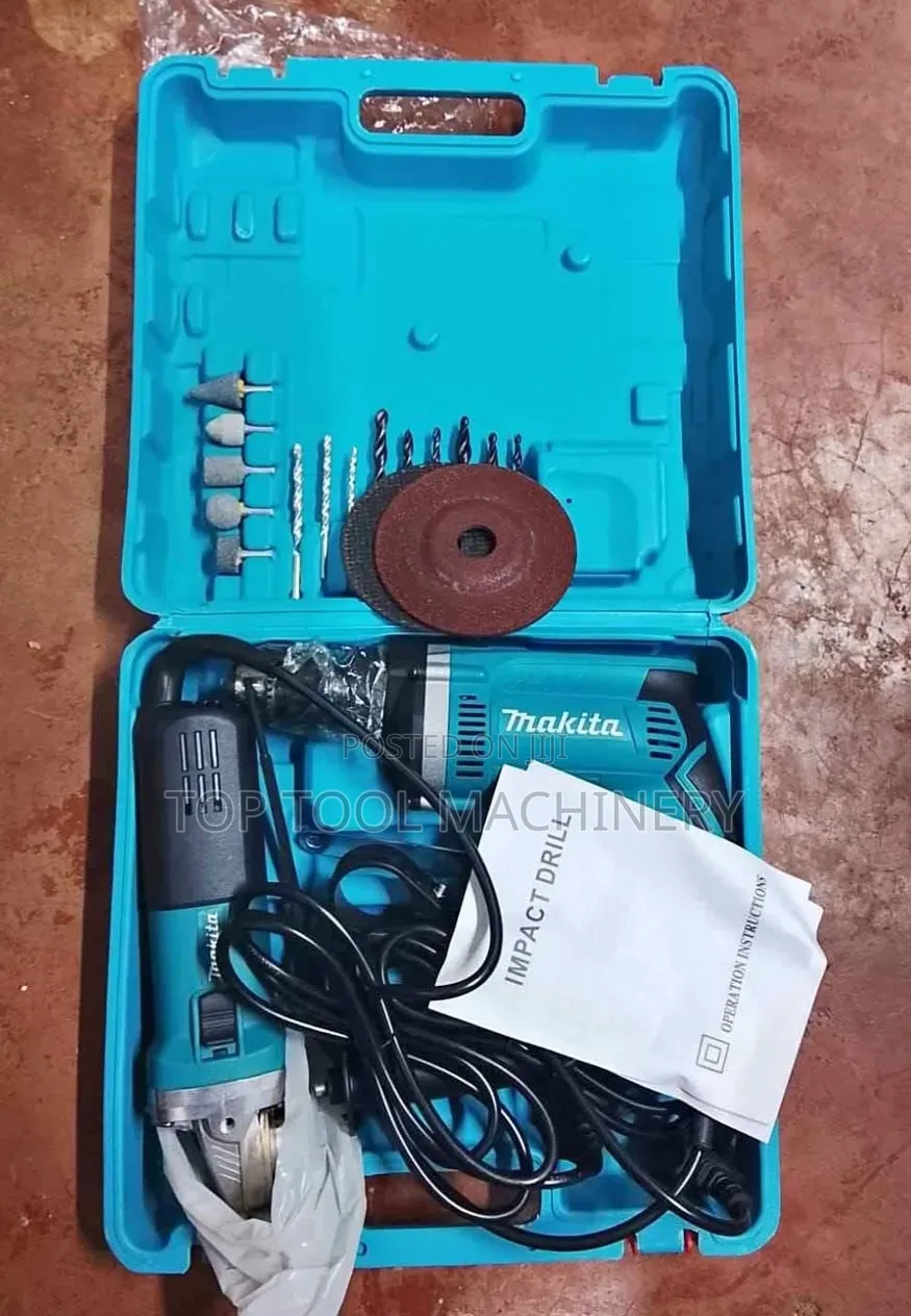 Brand New Makita Drill and Grinder Combo Set
