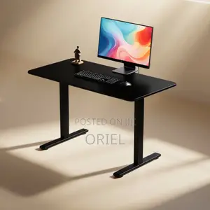 Office Desk : Black 120cm Computer Desk