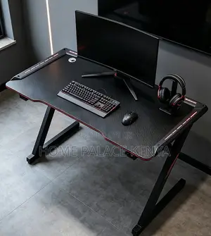 Gaming Table: Ergonomic Gaming Computer Table With Z Shaped Stand