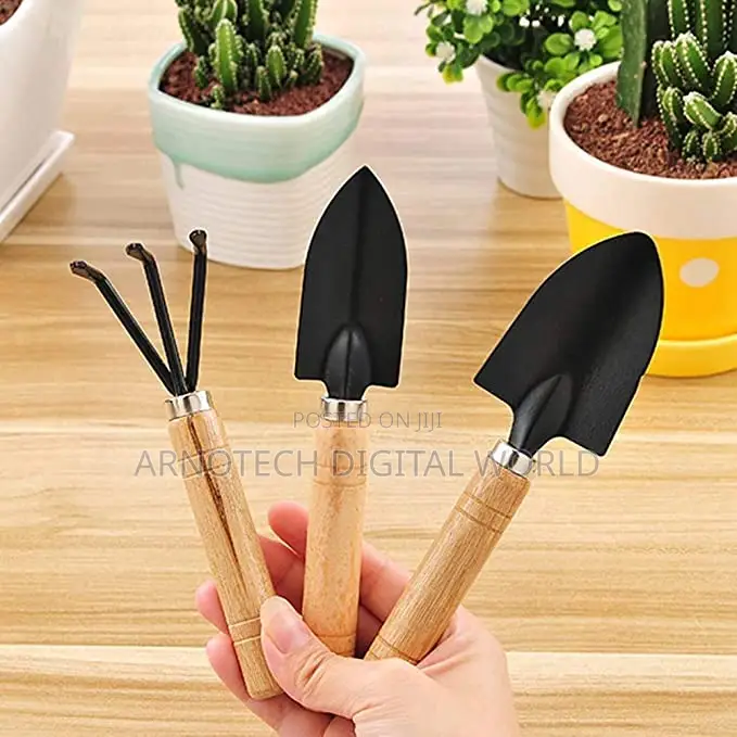 3 Pcs Mini Garden Tools Set With Small Trowel, Mini Shovel Hand Rake