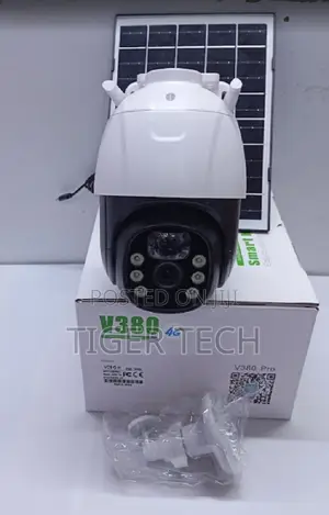 Solar Energy Powered V380 Single Lens (4g) Sim Card Support Camera