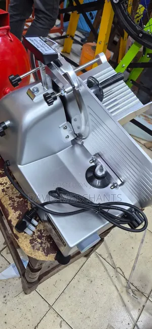Commercial 10" Semi-Automatic Meat Slicer Machine, Stainless Steel