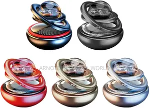 Solar-Powered Car Air Freshener Aroma Diffuser, Rotating Air Purifier