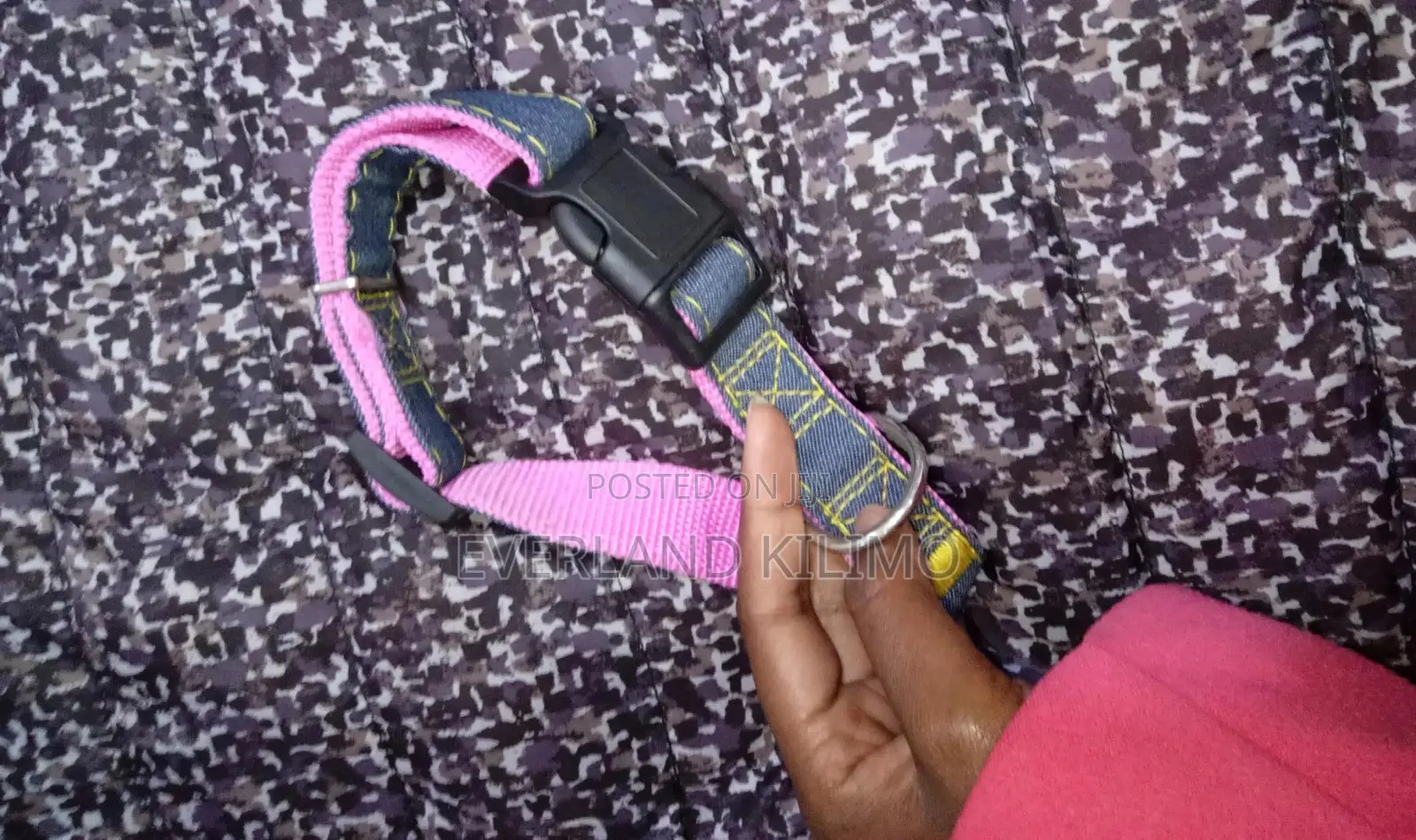 Dog Denim Strong Collar - Purple
