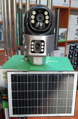 V 380 Dual Lens Solar 4g PTZ Security Camera
