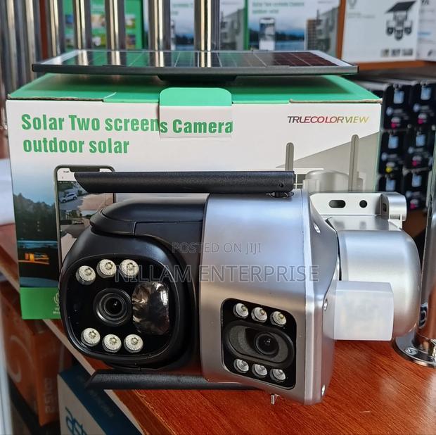 V 380 Dual Lens Solar 4g PTZ Security Camera - thumbnail 3