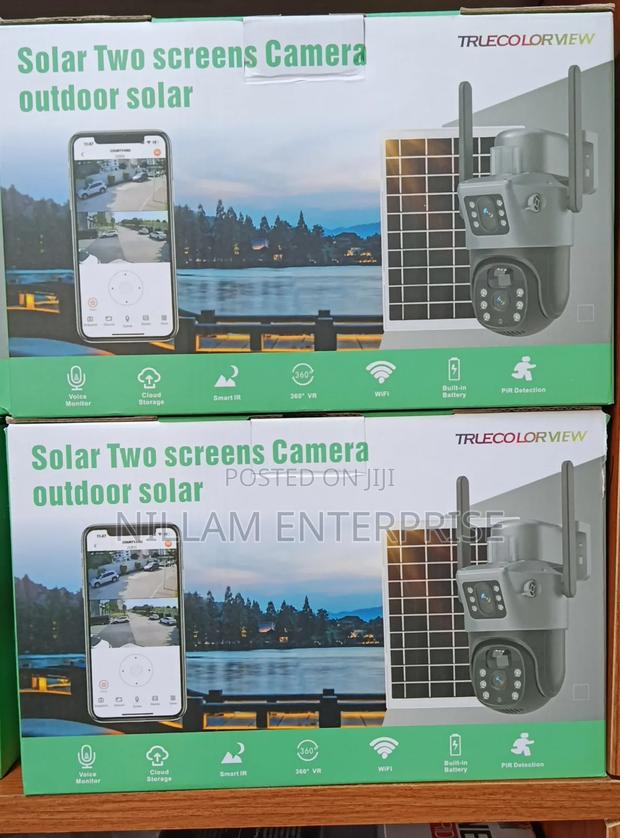 V 380 Dual Lens Solar 4g PTZ Security Camera - thumbnail 4