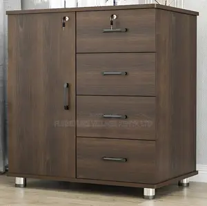 Wooden Office Credenza Cabinet Wit Lockers
