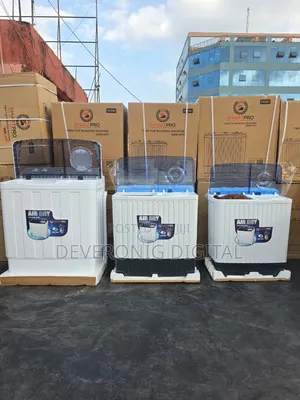 *Smartpro Semi Automatic Washing Machine Twin Tub 8kg