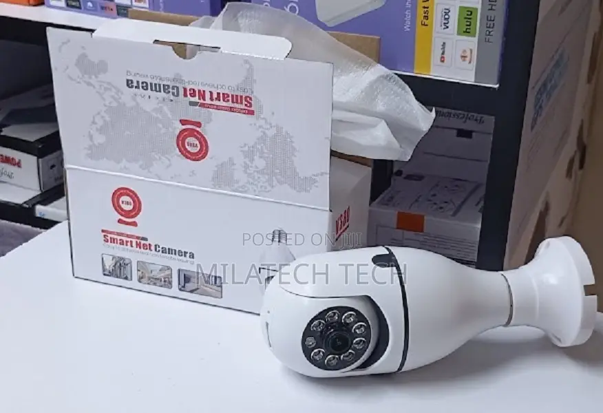 Smart Bulb Cctv Camera – 360° Ptz Wifi Security