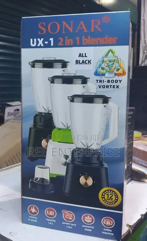 Sonar 2 in 1 Blender With Grinder