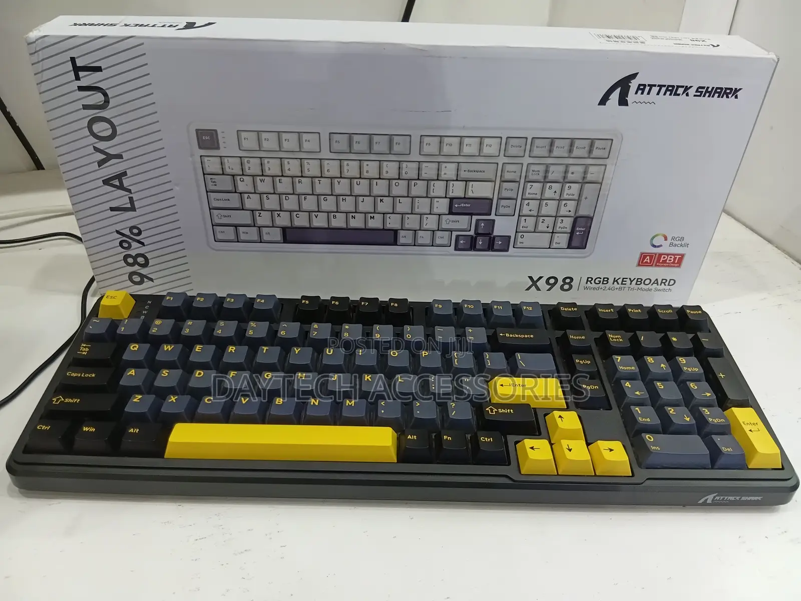 Attack Shark X98 Wireless Mechanical Keyboard Tri-Mode.