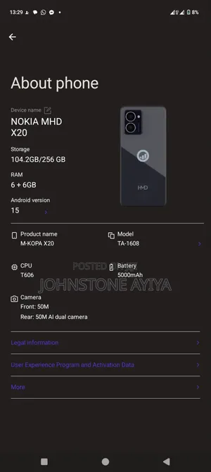 HMD Crest 5G 128 GB Black