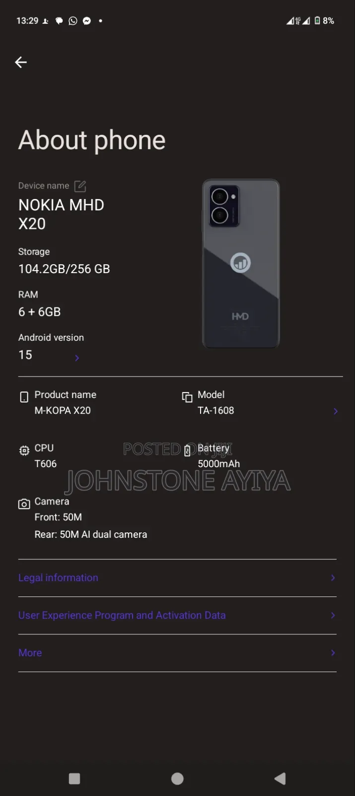 HMD Crest 5G 128 GB Black